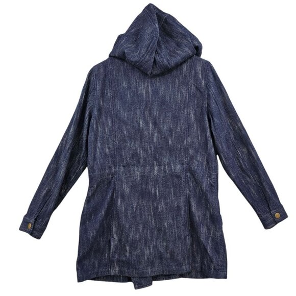 CAbi‎ Womens M Adventure Anorak Denim Hooded Jacket - Picture 3 of 9